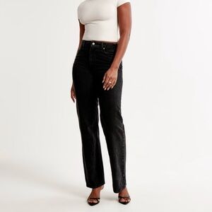 Abercrombie & Fitch Curve Love High Rise 90s Relaxed Jean